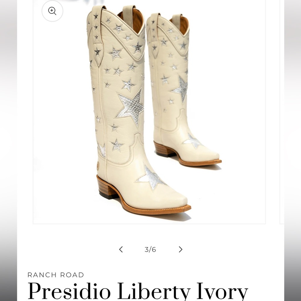 Ranch road presidio liberty boot in ivory